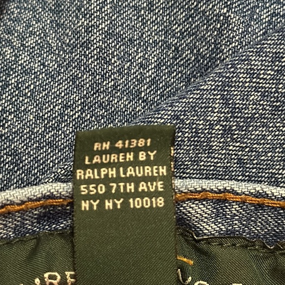 LRL Lauren Jeans Co Ralph Lauren Petite 12P Women’s Classic Straight Reg Wash - Picture 7 of 9